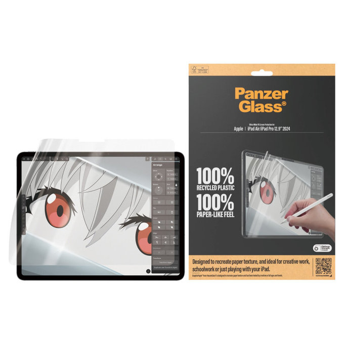 Folie de protecție GraphicPaper UWF pentru iPad Air 13"/Pro 13", Transparent, PanzerGlass