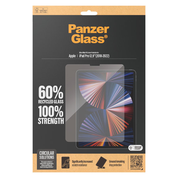 Sticlă securizată UWF pentru iPad Pro 12,9'', Transparent, PanzerGlass
