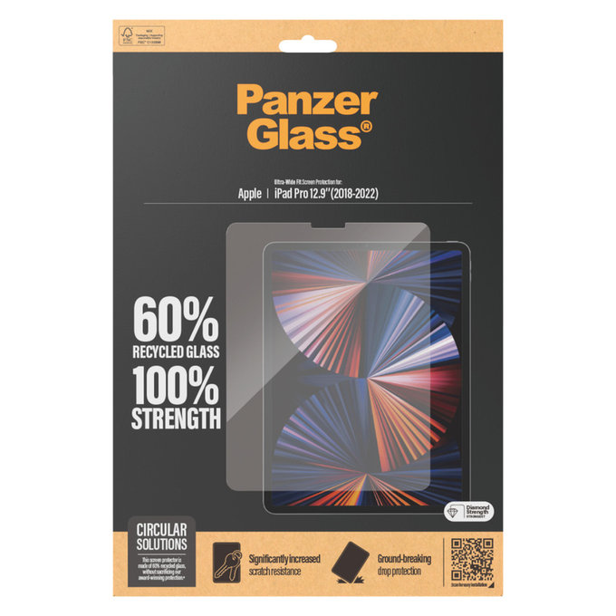 Sticlă securizată UWF pentru iPad Pro 12,9'', Transparent, PanzerGlass