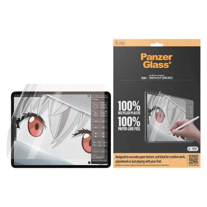 Folie de protecție GraphicPaper UWF pentru iPad Pro 12,9", Transparent, PanzerGlass