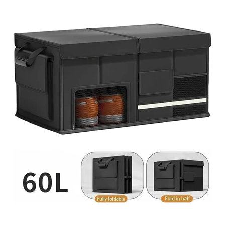 Organizator pliabil din piele pentru portbagaj cu capacitate mare 60L 57x34x29cm