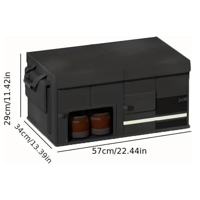 Organizator pliabil din piele pentru portbagaj cu capacitate mare 60L 57x34x29cm