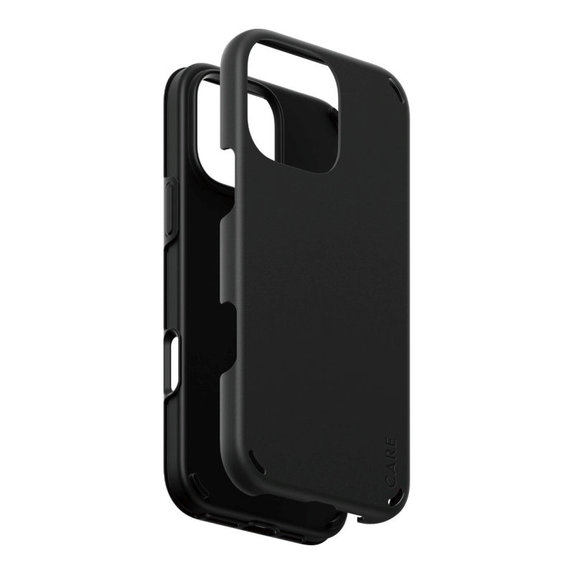 Husă Double Defense pentru iPhone 16 Pro Max, Negru, CARE