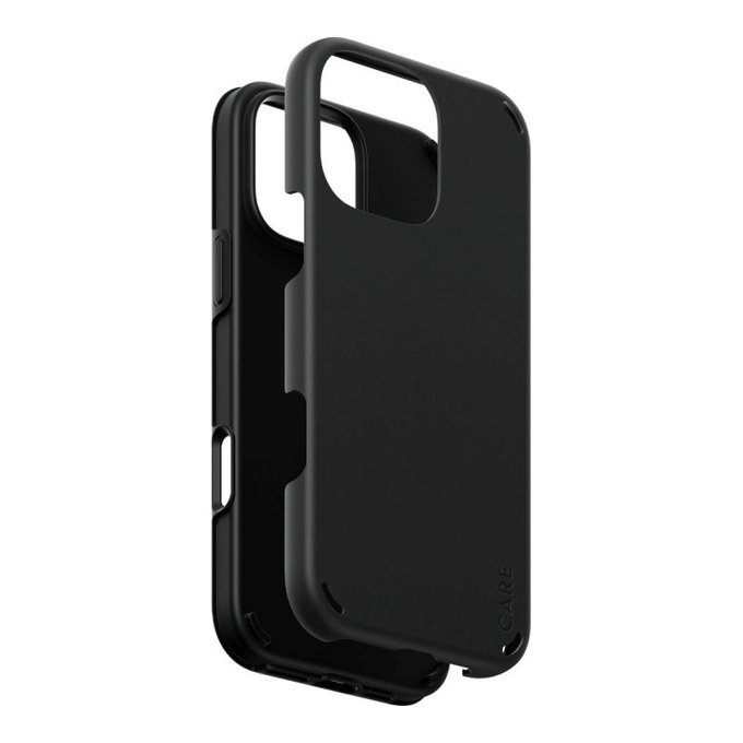 Husă Double Defense pentru iPhone 16 Pro Max, Negru, CARE