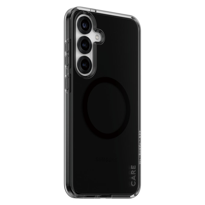 Caz Smokey cu QI negru pentru Samsung Galaxy S25+, Negru, PanzerGlass