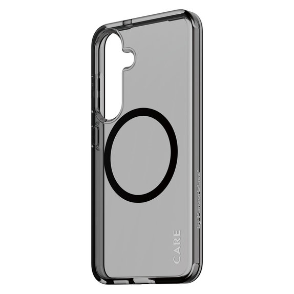 Caz Smokey cu QI negru pentru Samsung Galaxy S25, Negru, PanzerGlass
