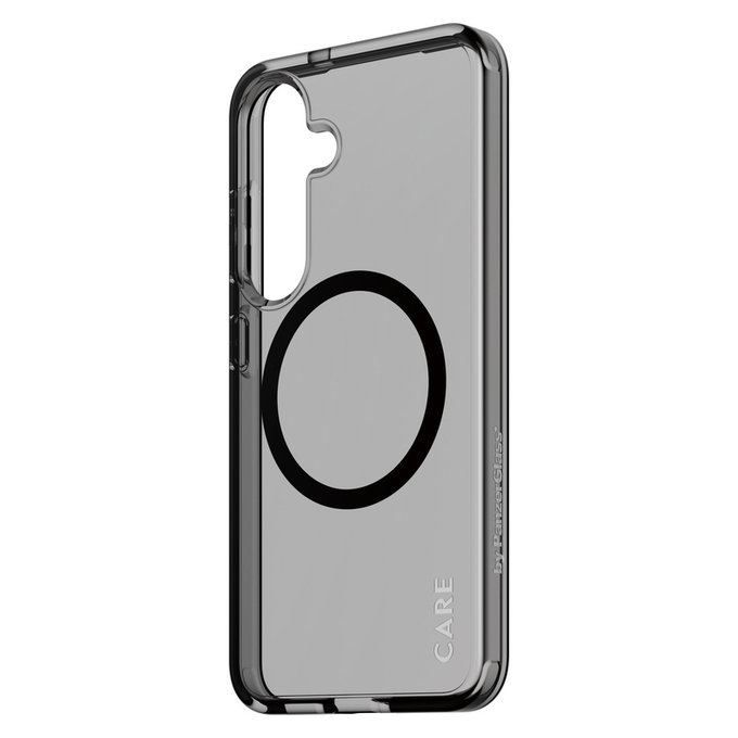 Caz Smokey cu QI negru pentru Samsung Galaxy S25, Negru, PanzerGlass