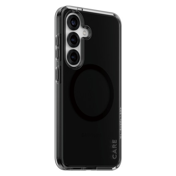 Caz Smokey cu QI negru pentru Samsung Galaxy S25, Negru, PanzerGlass