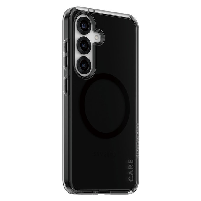 Caz Smokey cu QI negru pentru Samsung Galaxy S25, Negru, PanzerGlass