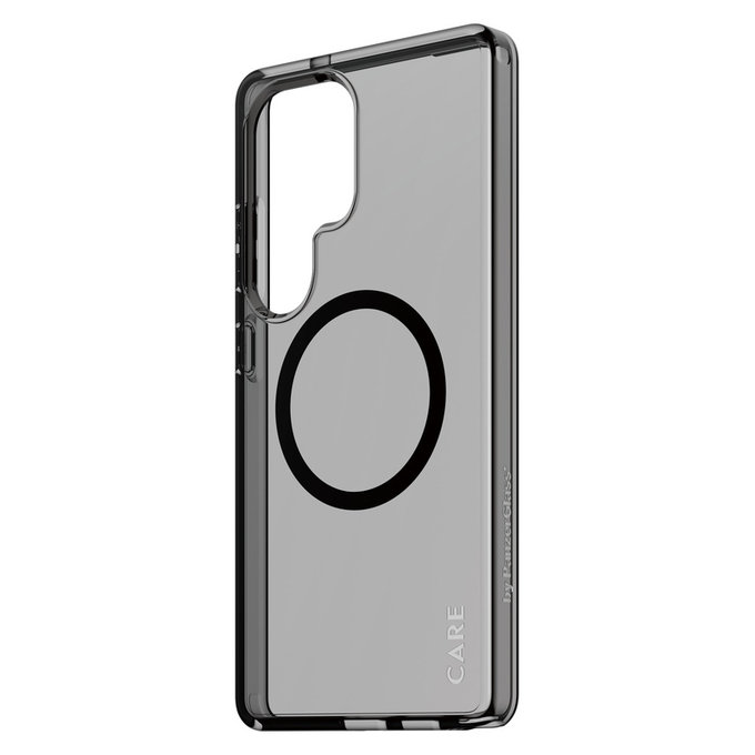Caz Smokey cu QI negru pentru Samsung Galaxy S25 Ultra, Negru, PanzerGlass