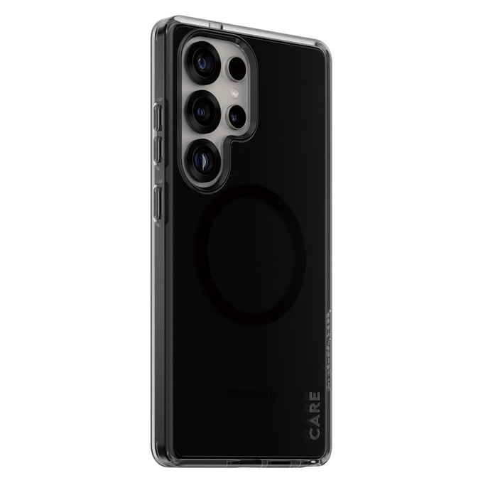 Caz Smokey cu QI negru pentru Samsung Galaxy S25 Ultra, Negru, PanzerGlass