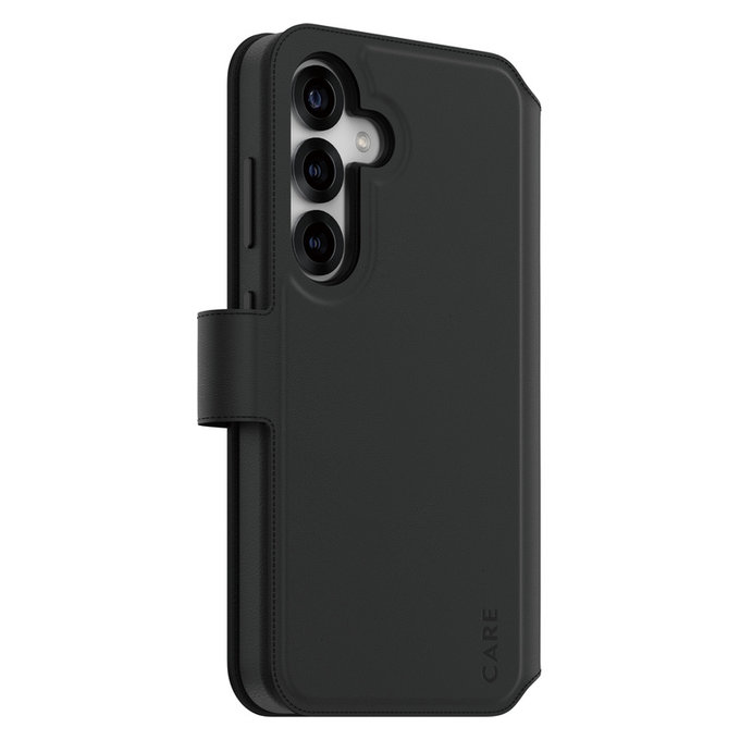 Caz Wallet Tango Two-In-One cu QI pentru Samsung Galaxy S25, Negru, PanzerGlass