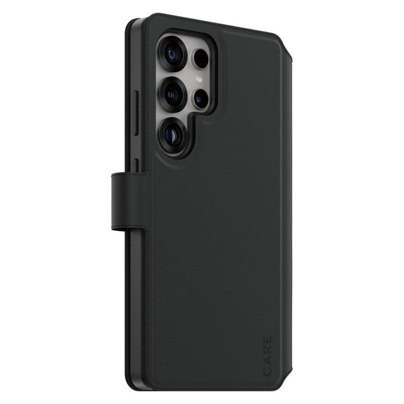 Caz Wallet Tango Two-In-One cu QI pentru Samsung Galaxy S25 Ultra, Negru, PanzerGlass