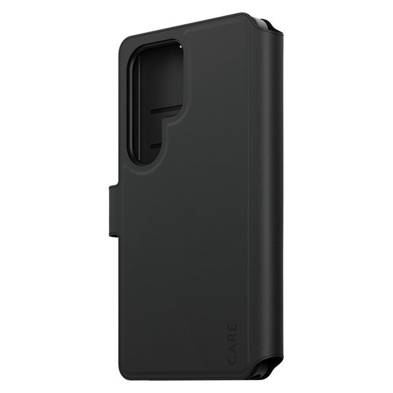 Caz Wallet Tango Two-In-One cu QI pentru Samsung Galaxy S25 Ultra, Negru, PanzerGlass