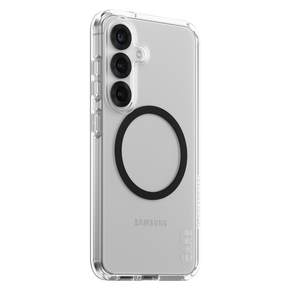 Caz Urban Combat cu QI negru pentru Samsung Galaxy S25, Transparent, PanzerGlass