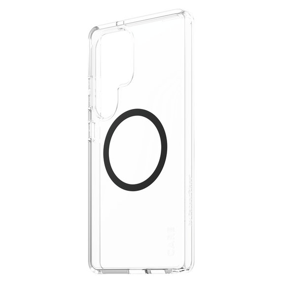 Caz Urban Combat cu QI negru pentru Samsung Galaxy S25 Ultra, Transparent, PanzerGlass