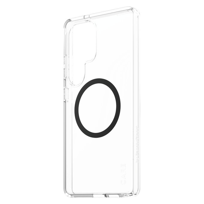 Caz Urban Combat cu QI negru pentru Samsung Galaxy S25 Ultra, Transparent, PanzerGlass