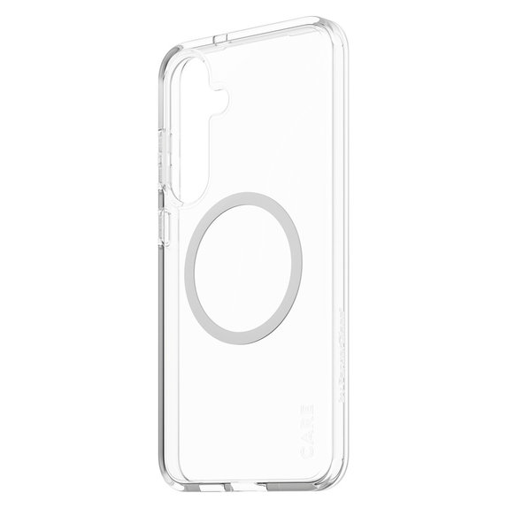 Caz Urban Combat cu QI alb pentru Samsung Galaxy S25+, Transparent, PanzerGlass