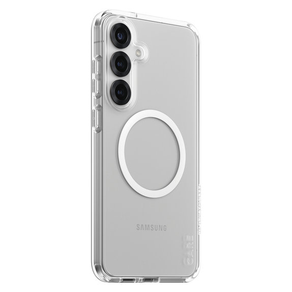 Caz Urban Combat cu QI alb pentru Samsung Galaxy S25+, Transparent, PanzerGlass