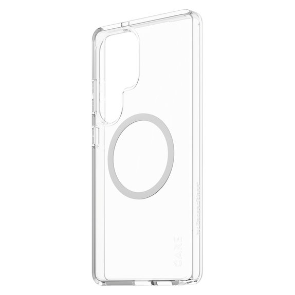 Caz Urban Combat cu QI alb pentru Samsung Galaxy S25 Ultra, Transparent, PanzerGlass