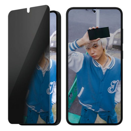 PanzerGlass - Geam Securizat UWF Privacy cu aplicatorul pentru Samsung Galaxy S25+, transparent