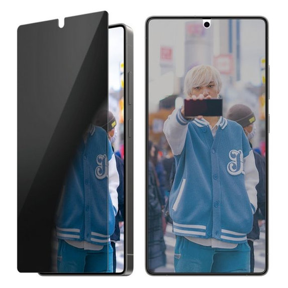 PanzerGlass - Geam Securizat UWF Privacy cu aplicatorul pentru Samsung Galaxy S25 Ultra, transparent