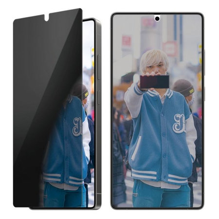 PanzerGlass - Geam Securizat UWF Privacy cu aplicatorul pentru Samsung Galaxy S25 Ultra, transparent