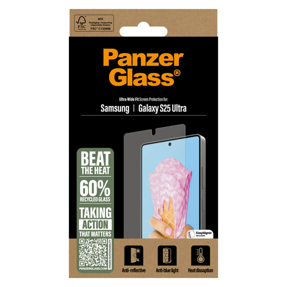 Sticlă securizată UWF All-in-One cu aplicator pentru Samsung Galaxy S25 Ultra, Transparent, PanzerGlass