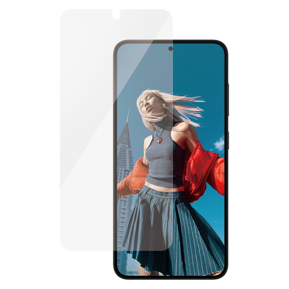 Sticlă securizată UWF Ceramic cu aplicator pentru Samsung Galaxy S25, Transparent, PanzerGlass