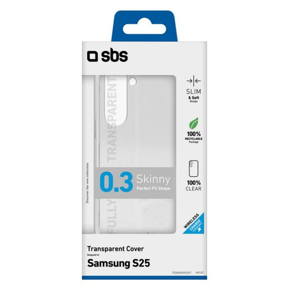 SBS - Caz Skinny pentru Samsung Galaxy S25, transparent