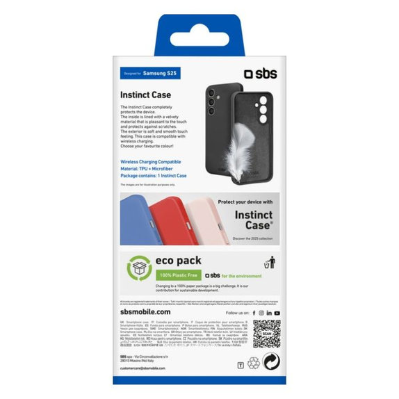 SBS - Caz Instinct pentru Samsung Galaxy S25+, negru