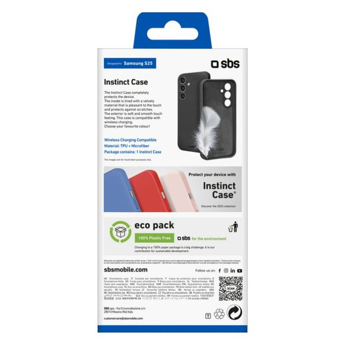 SBS - Caz Instinct pentru Samsung Galaxy S25+, negru