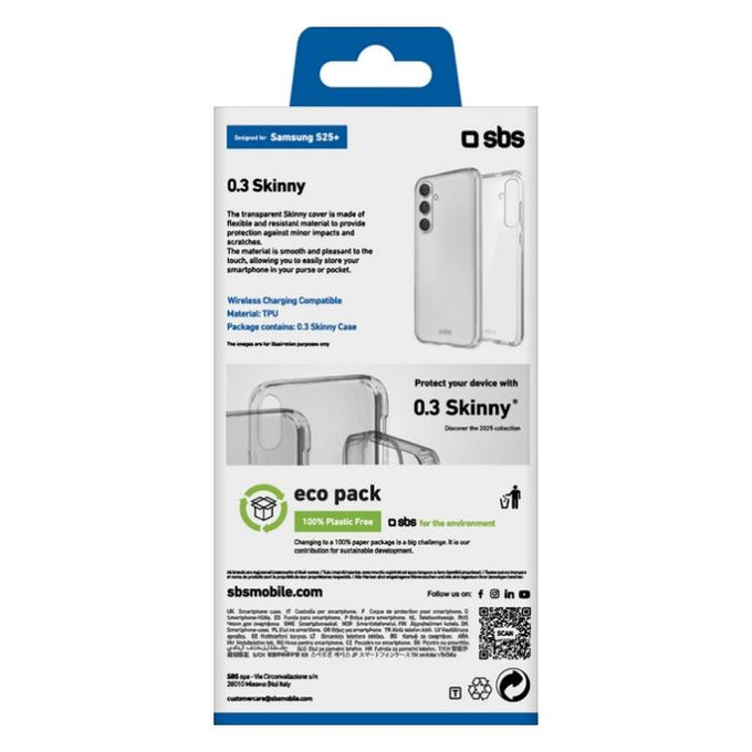 SBS - Caz Skinny pentru Samsung Galaxy S25+, transparent