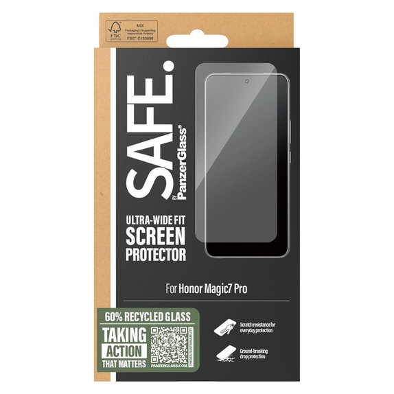 Sticlă securizată UWF pentru Honor Magic7 Pro, Negru, SAFE by PanzerGlass
