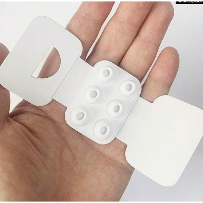 FixPremium - Benzi de cauciuc înlocuibile pentru AirPods Pro - Set 3 buc (L, S, XS), alb