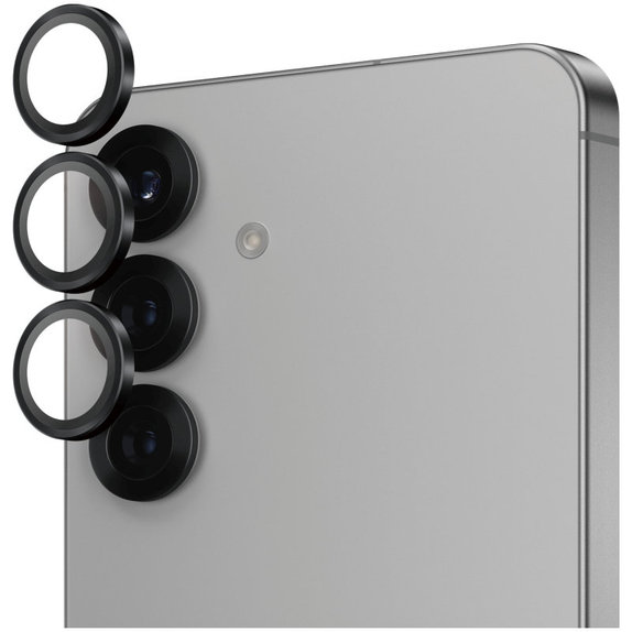 Protecție lentile cameră Hoops pentru Samsung S25, Negru, PanzerGlass