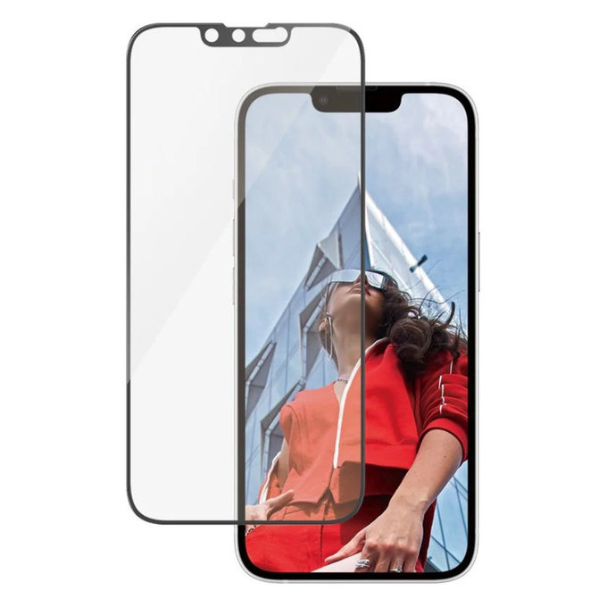 Sticlă securizată UWF cu aplicator pentru iPhone 17e/16e/14/13/13 Pro, Negru, PanzerGlass