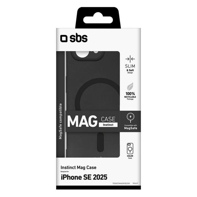 SBS - Caz Instinct pentru iPhone 16e, transparent