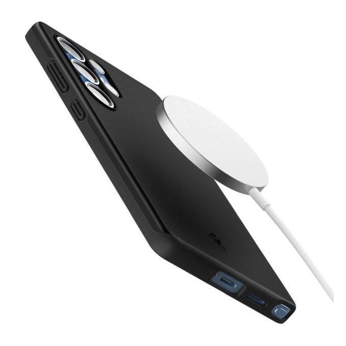 Spigen - Caz Thin Fit cu MagSafe pentru Samsung Galaxy S25 Ultra, negru
