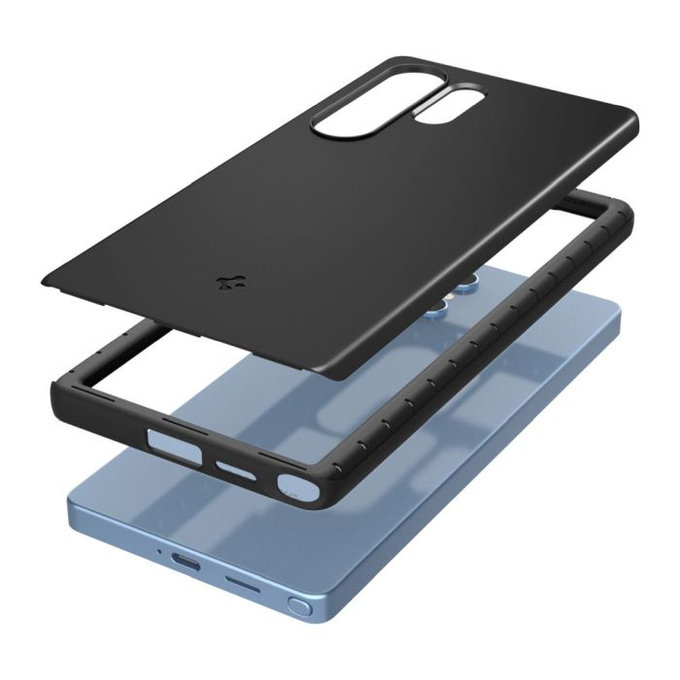 Spigen - Caz Thin Fit cu MagSafe pentru Samsung Galaxy S25 Ultra, negru