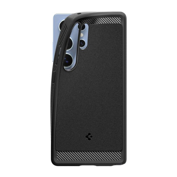 Spigen - Caz Rugged Armor cu MagSafe pentru Samsung Galaxy S25 Ultra, Matte Black