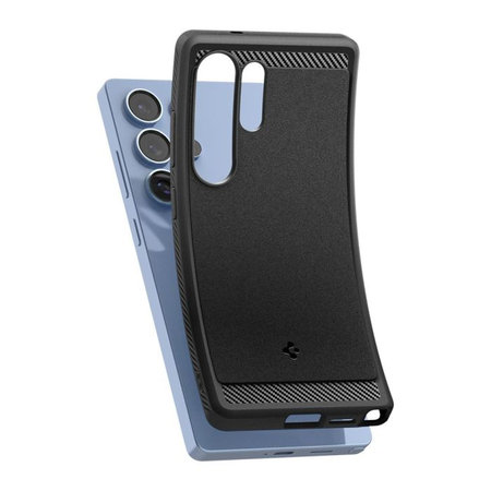 Spigen - Caz Rugged Armor cu MagSafe pentru Samsung Galaxy S25 Ultra, Matte Black