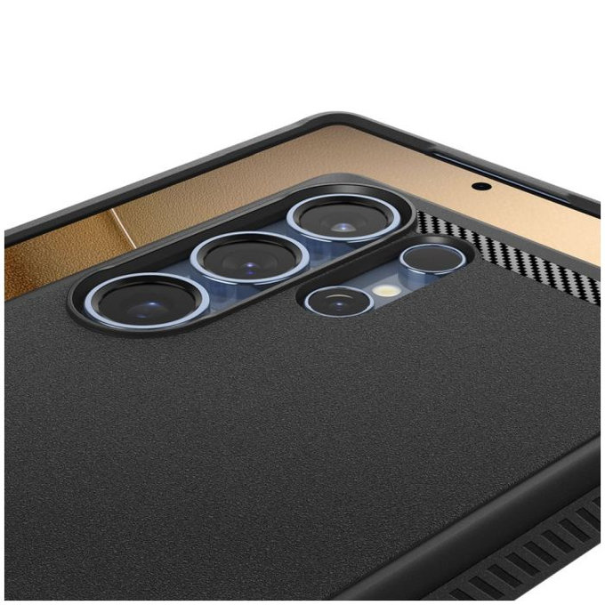 Spigen - Caz Rugged Armor cu MagSafe pentru Samsung Galaxy S25 Ultra, Matte Black