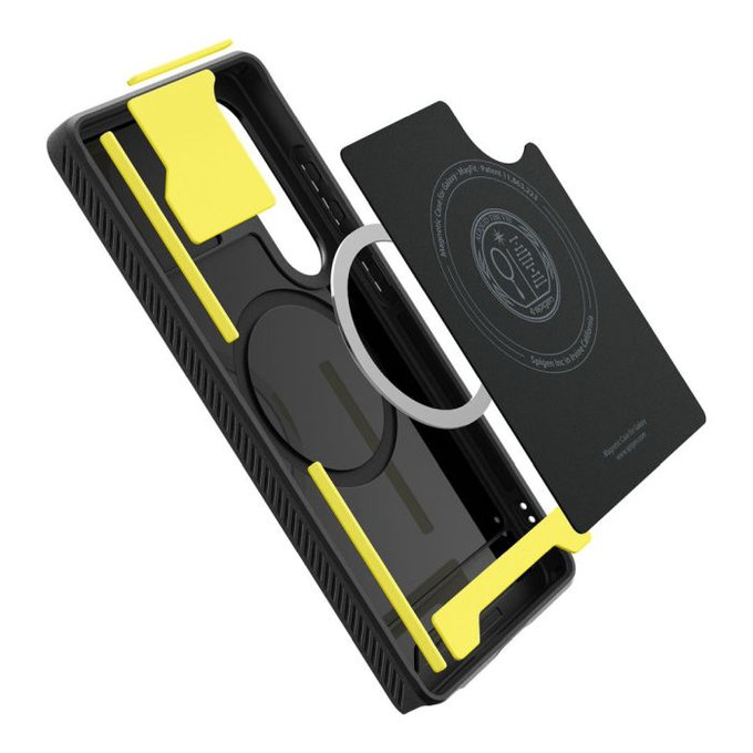 Spigen - Caz Rugged Armor cu MagSafe pentru Samsung Galaxy S25 Ultra, Matte Black