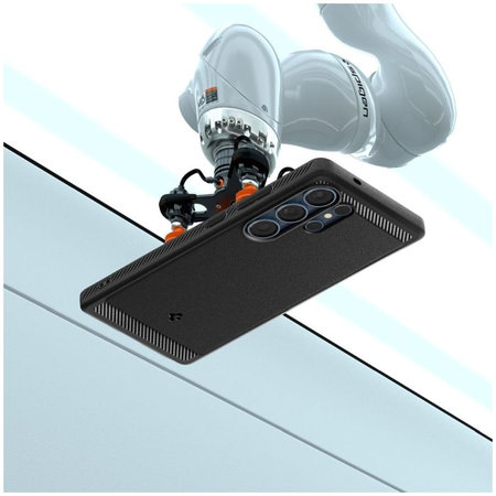 Spigen - Caz Rugged Armor cu MagSafe pentru Samsung Galaxy S25 Ultra, Matte Black