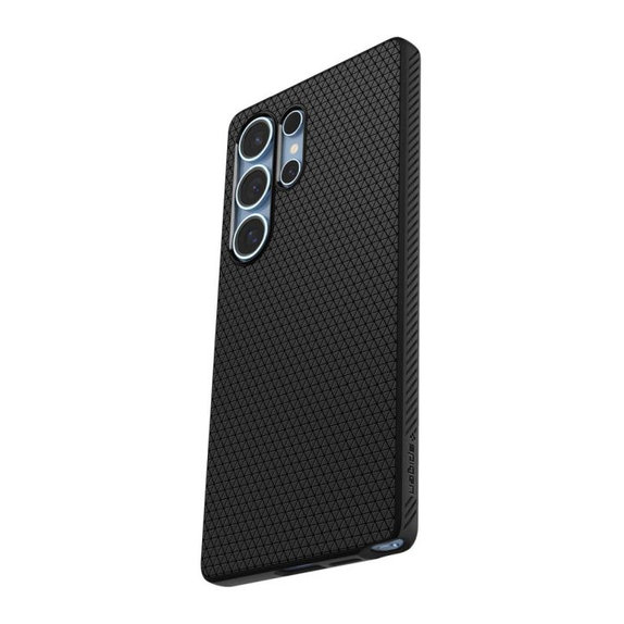 Spigen - Caz Liquid Air pentru Samsung Galaxy S25 Ultra, Matte Black
