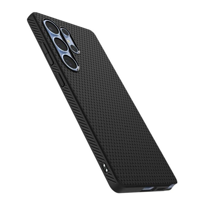 Spigen - Caz Liquid Air pentru Samsung Galaxy S25 Ultra, Matte Black