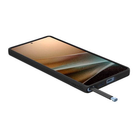 Spigen - Caz Liquid Air pentru Samsung Galaxy S25 Ultra, Matte Black