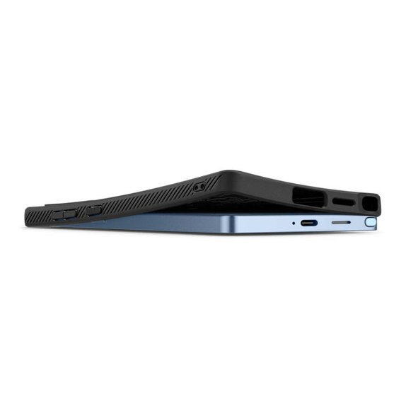Spigen - Caz Liquid Air pentru Samsung Galaxy S25 Ultra, Matte Black