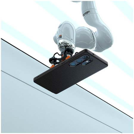 Spigen - Caz Liquid Air pentru Samsung Galaxy S25 Ultra, Matte Black